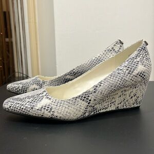 Snakeskin Wedges